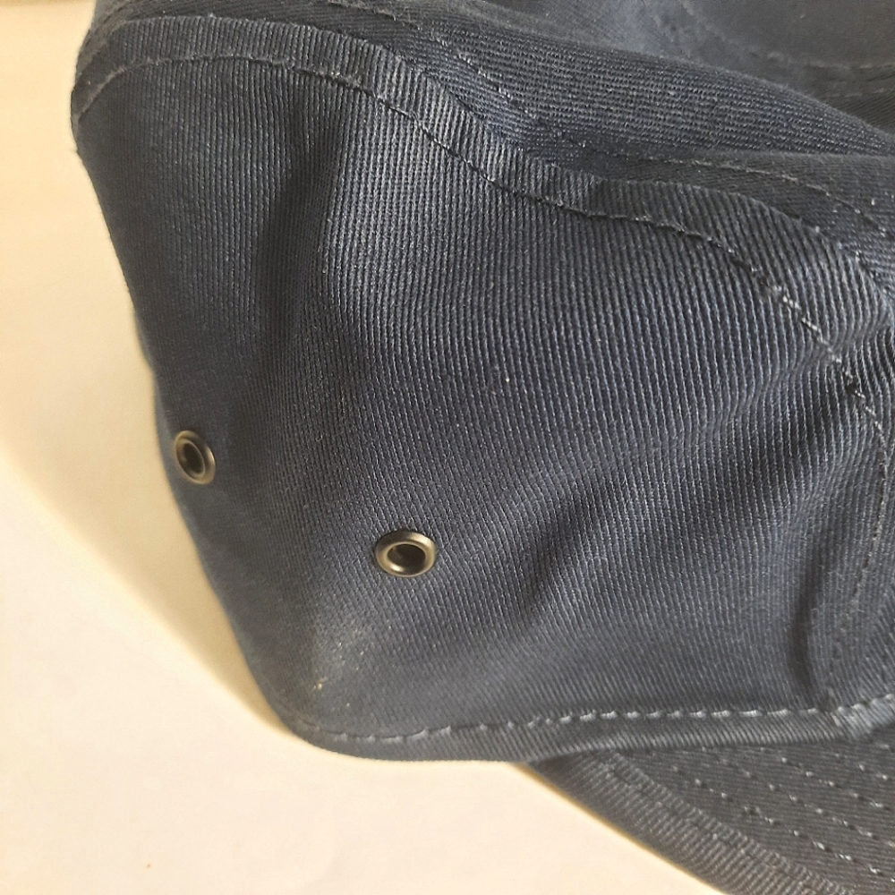 NEW Atlanta Braves A Logo 5 Panel Camper Strapback Hat NAVY - Picture 5 of 5